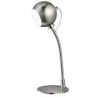 4391SS Searchlight Magnetic Head Table Lamp In Silver