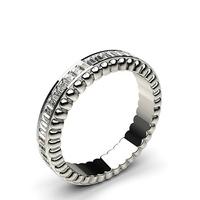 4.40mm Channel Setting Full Eternity Diamond Ring