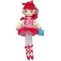 45cm rag doll ballerina pink