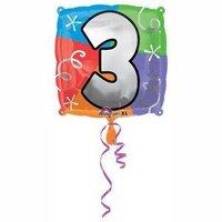 45cm Number 3 Birthday Balloon