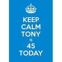 45th Blue | Forty Fifth Birthday Card