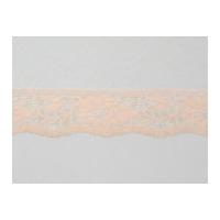 45mm Pretty Floral Nylon Lace Trimming Peach