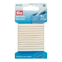 4.5mm Prym Baby Elastic 3m White