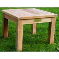 45cm square teak coffee table