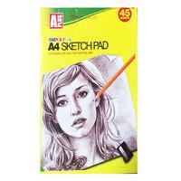 45 sheets a4 artist sketch pads with 70gsm white paper