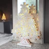 45cm high led window candle winter tree