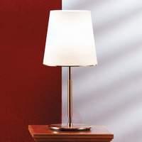 45cm high table lamp konus with glass lampshade