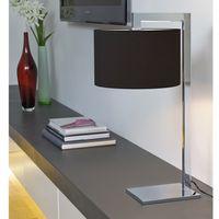 4554 4094 ravello table lamp in polished chrome cw black shade