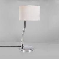 4557 + 4093 Sofia Table Lamp in Polished Chrome c/w White Shade