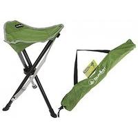 47cm Folding Tripod Camping Stool In Green