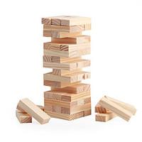 48 Blocks Mini Wood Stacking Tumble Tower Blocks Game