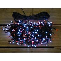 480 led red white cluster supabright string lights mains by premier