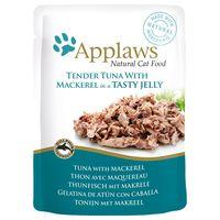 48 x 70g Applaws Pouches Cat Food in Jelly - 40 + 8 Free!* - Tuna with Salmon (48 x 70g)