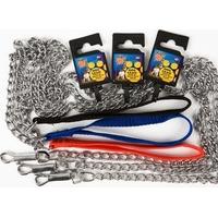 48 Heavy Duty Chain Dog Lead Ea W/hanging Card 3asstd Cols