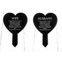 £4.99 instead of £10 for a black memorial heart stake available in six titles from Etchers Limited - save 50%