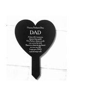 £4.99 instead of £9.99 for a heart black memorial stake in two different celebrations of life from Etchers Limited - save 50%