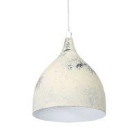 49234 Vintage Limed White Pendant Ceiling Light