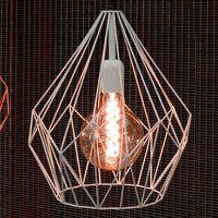 49259 Vintage Steel Frame Ceiling Pendant Light