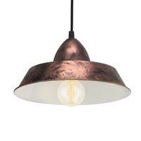 49243 Vintage Copper Reclamation Pendant Ceiling Light