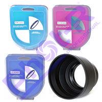 49mm UV+Circular Polarising+Variable ND Filter+ 3in1 Lens Hood Kit