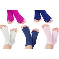 499 instead of 999 for a pair of foot alignment socks in bright blue f ...