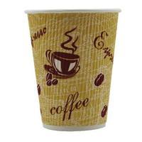 4Aces Ripple Red Bean 12oz Paper Cup Pack of 500 HHRWPA12