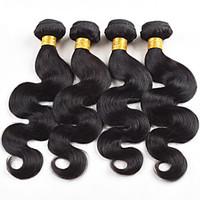 4bundles 200g brazilian virgin hair body wave human hair weaves natura ...