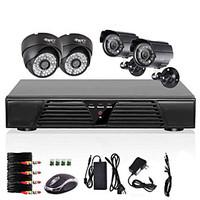 4CH CCTV Full D1 DVR Motion Detection 800TVL Outdoor Indoor Night Vision Camera System