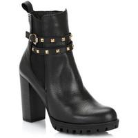 4ever young womens black central park leather boots mens low ankle boo ...