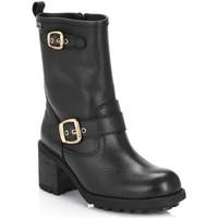 4ever young womens black matilde leather biker boots womens low ankle  ...