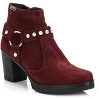 4ever Young Womens Wine Red Beyonce Suede Boots women\'s Low Ankle Boots in red