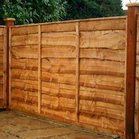 4ft x 6ft Waney Edge Lap Fence Panel