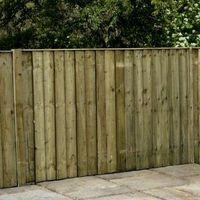 4ft x 6ft Featheredge Pressure Treated Fence Panel