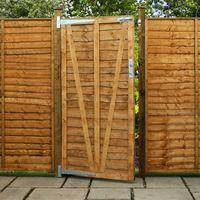 4ft x 3ft lap wooden garden gate waltons