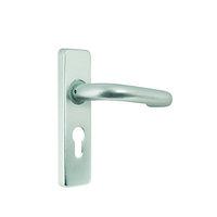 4firedoors round bar rose lever handle euro profile satin anodised alu ...