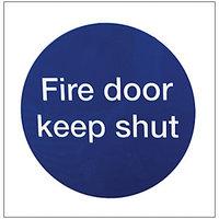 4FireDoors Fire Door Keep Shut Sign 70x70mm Pack 2