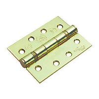 4FIREDOORS Ball Bearing Hinges Brass 102 x 76 x 3mm PK3