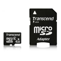 4gb microsdhc flash card with adaptor class 4 ts4gusdhc4