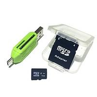 4gb microsdhc tf memory card with 2 in 1 usb otg card reader micro usb ...
