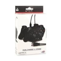4gamers ps3 dual controller stand usb charging cable