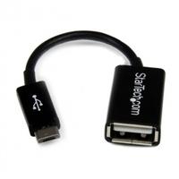 4in Micro USB to USB OTG Host Adapter M/F