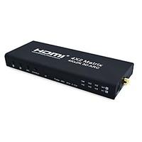 4K High Speed HDMI V1.4 4x2 Matrix Switch(4 in 2 out) Support ARC/MHL/4Kx2K/3D/IR Control