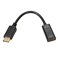 4K2K Displayport Male to HDMI Female Adapter Support Audio Video DP Cable for Projector Display Laptop TV