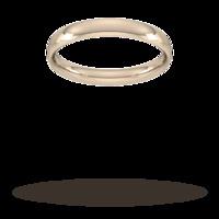 4mm Traditional Court Standard Wedding Ring in 9 Carat Rose Gold- Ring Size V