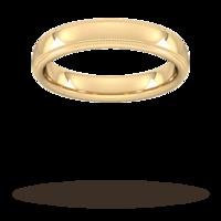 4mm Flat Court Heavy milgrain ed...