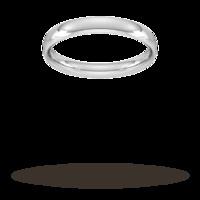 4mm Traditional Court Standard Wedding Ring in 9 Carat White Gold- Ring Size U.5