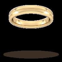 4mm Flat Court Heavy Milgrain Ce...