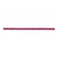 4mm round cotton acrylic braided cord pink