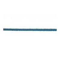 4mm Round Cotton & Acrylic Braided Cord Sky Blue