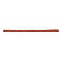 4mm round cotton acrylic braided cord orange